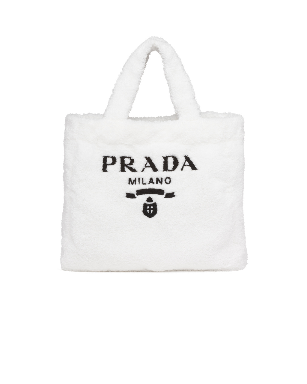 Prada Terry Tote Bag Fehér Fekete | FZAYDV016