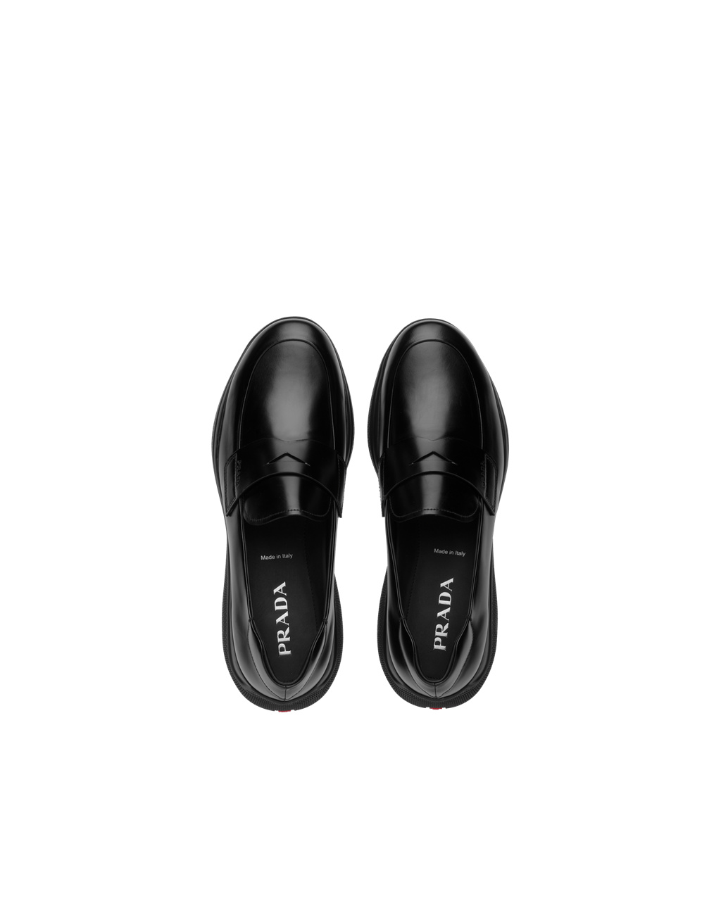 Prada Toblach Brushed Bőr Slip-on Sneakers Fekete | IXBZTR752