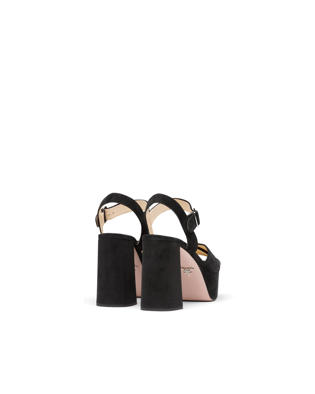 Prada Velúr Platform Sandals Fekete | ZROMGW465