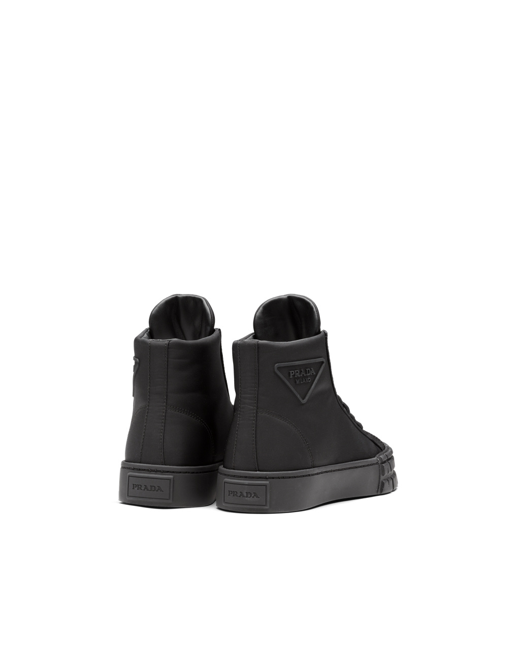 Prada Wheel Re-nylon Gabardine Sneakers Fekete | EWZPBK830