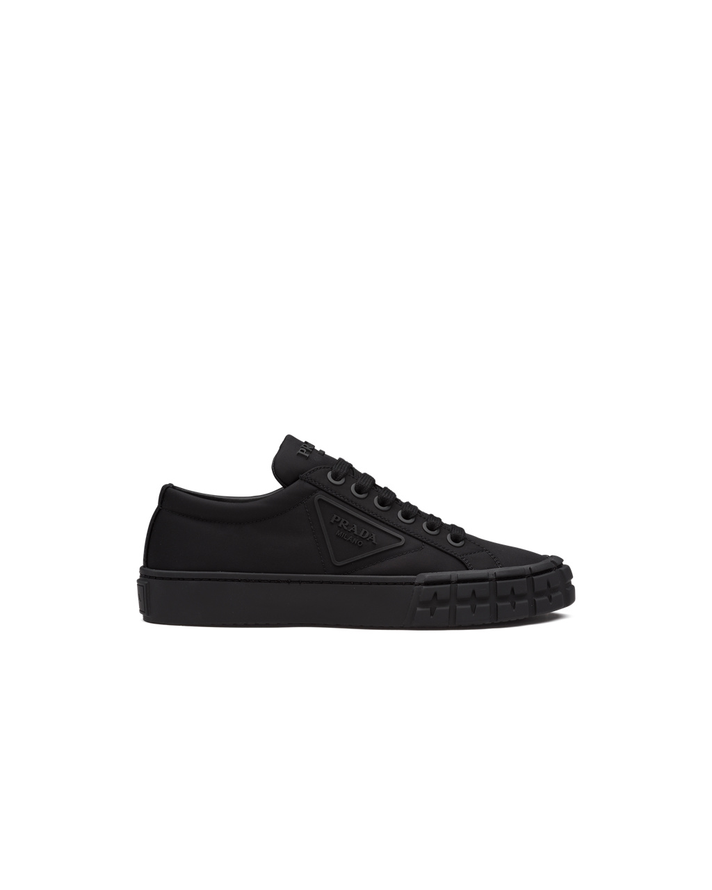 Prada Wheel Re-nylon Gabardine Sneakers Fekete | PTXOJK547