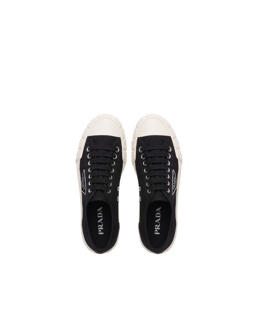 Prada Wheel Vulcanizzato Technical Fabric Sneakers Fekete | WEKNDP962