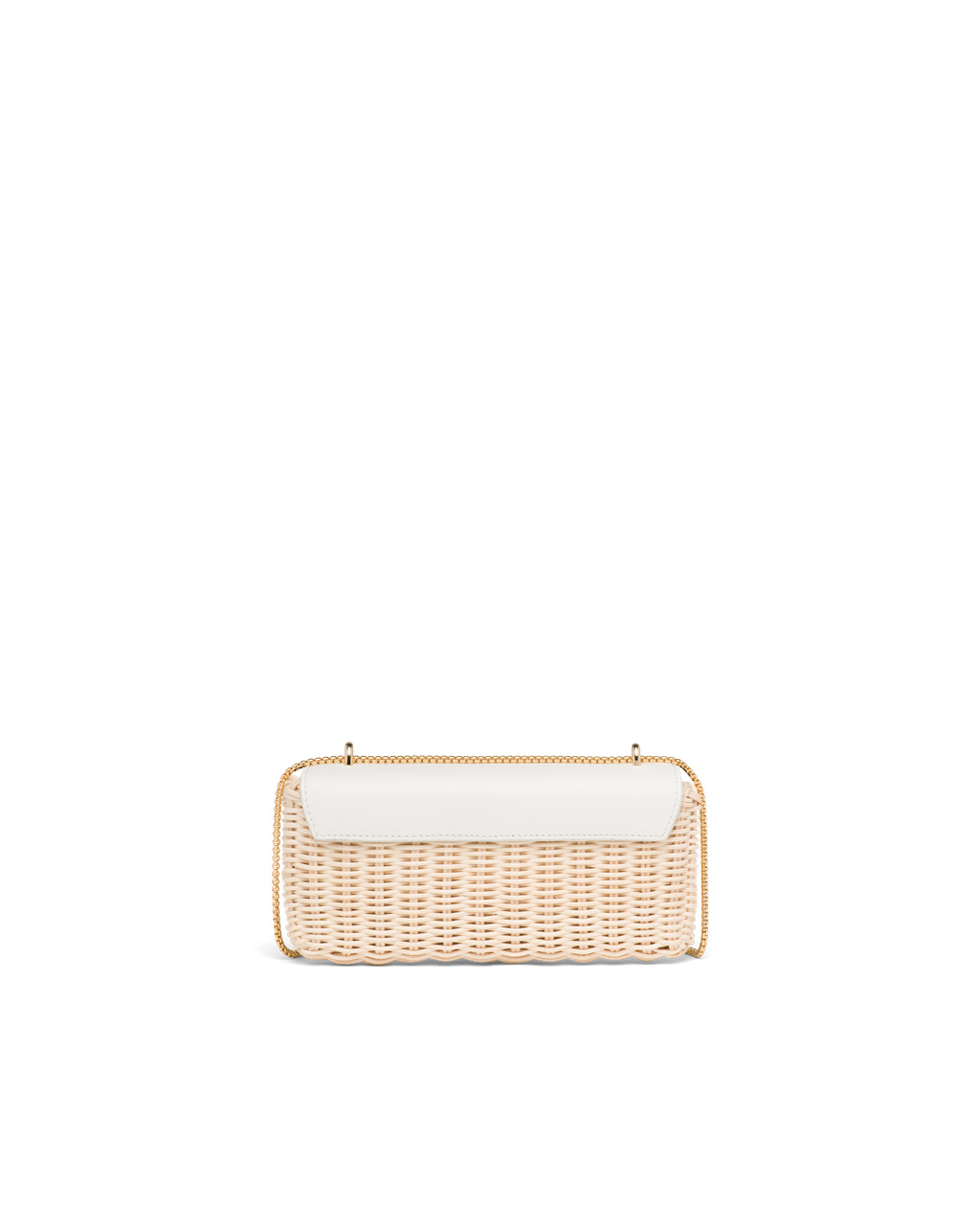 Prada Wicker And Bőr Mini-pouch Fehér | JQCGYX783