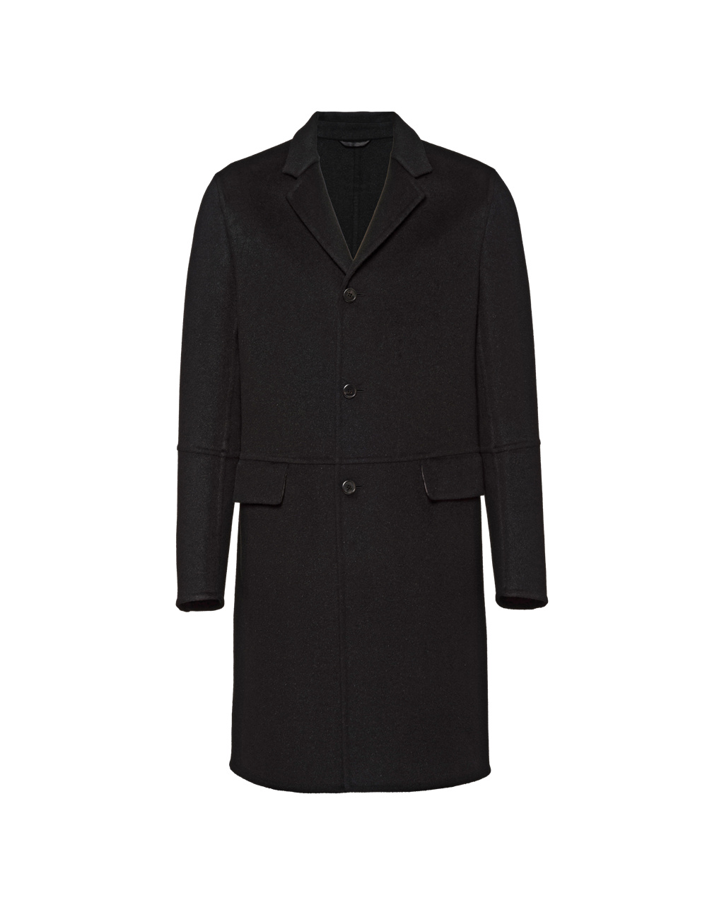 Prada Wool And Angora Coat Fekete | OCADXL739