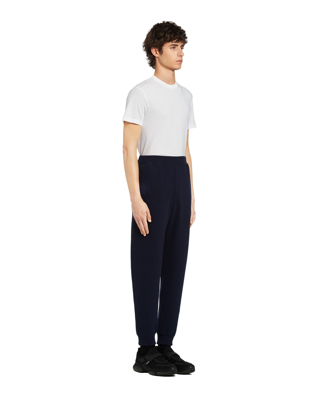 Prada Wool And Cashmere Jogging Pants Sötétkék | IEDOSP546