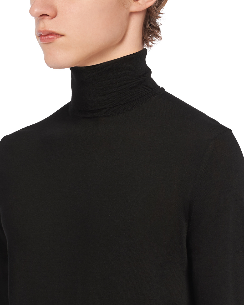 Prada Wool Turtleneck Fekete | JKWMIZ079