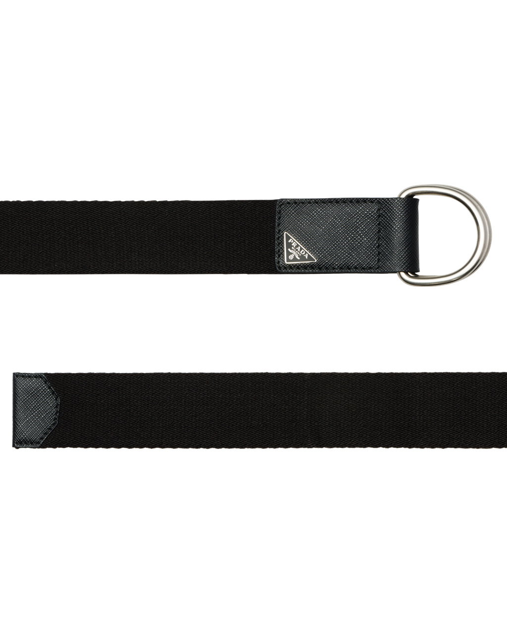 Prada Woven Nylon Belt Fekete | HEIXGL630