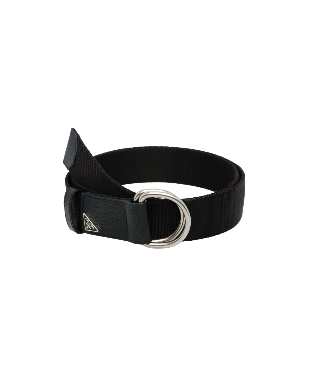 Prada Woven Nylon Belt Fekete | HEIXGL630