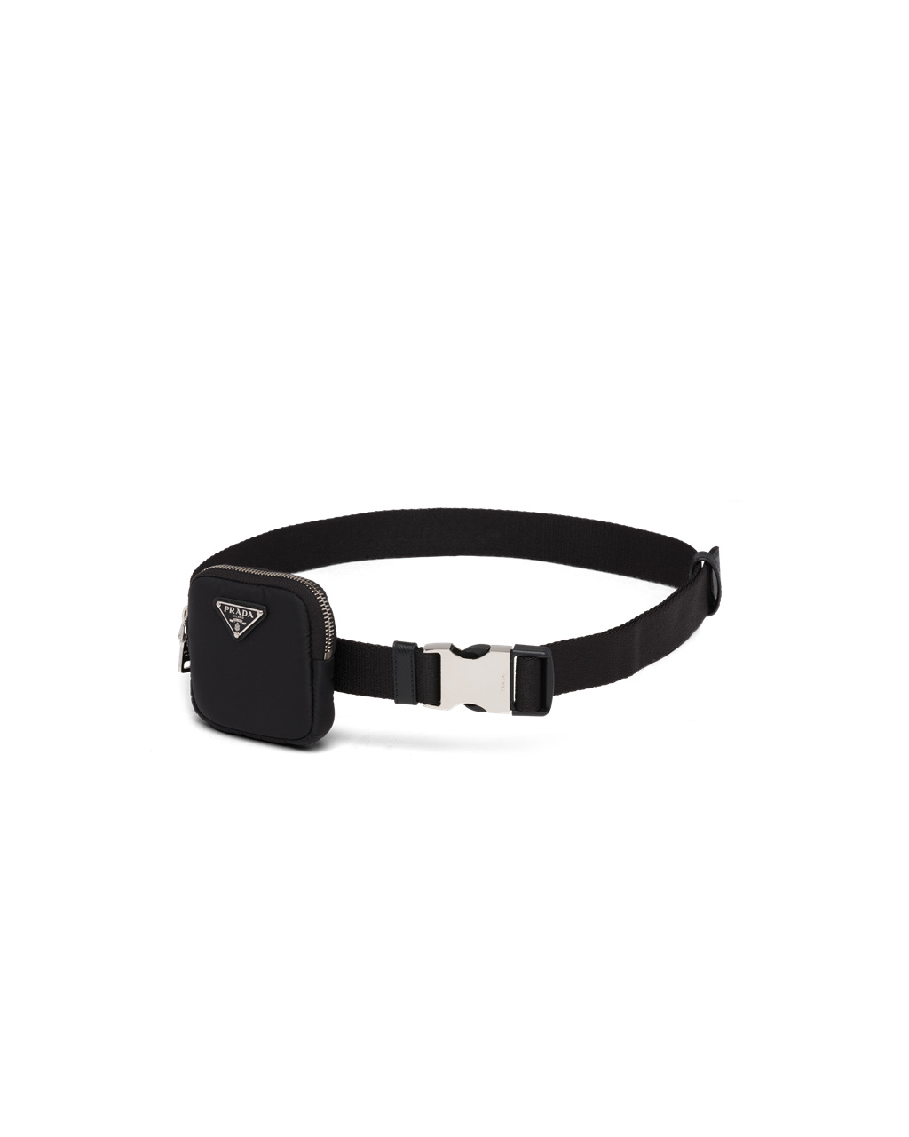 Prada Woven Nylon Belt Fekete | RPIDNJ901