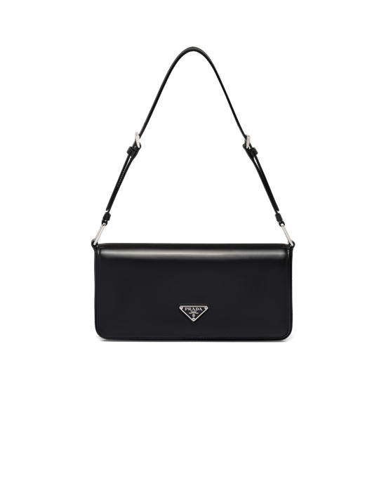 Prada Brushed Bőr Prada Femme Bag Fekete | YCPREZ497