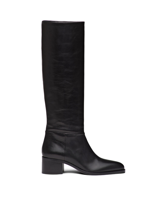 Prada Bőr Boots Fekete | ZDNSJI426