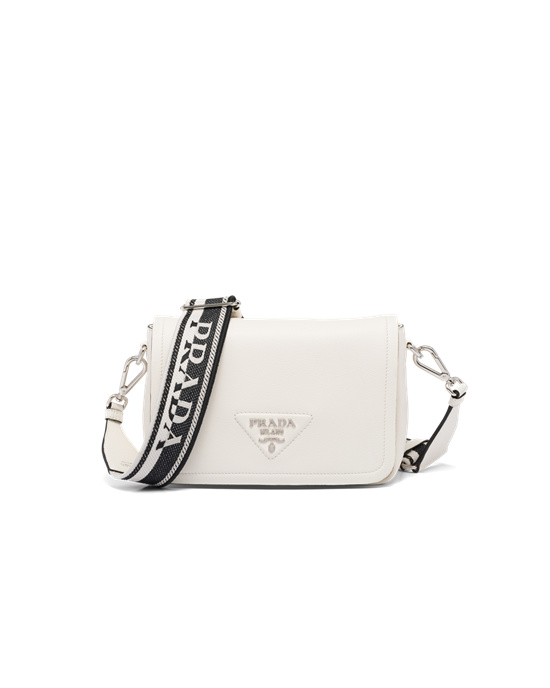 Prada Bőr Shoulder Bag Fehér | BGNJKO094