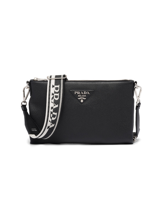 Prada Bőr Shoulder Bag Fekete | HJFGSO239