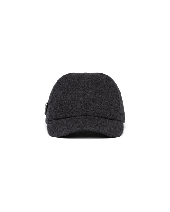 Prada Felt Baseball Cap Anthracite Gray | XMBAHT978