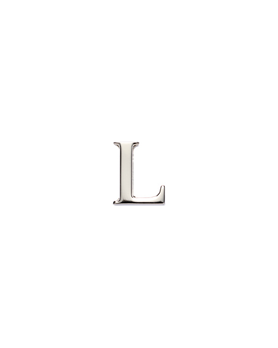 Prada My Character Sliding Metal Letter Polished Steel | QBEUHL269