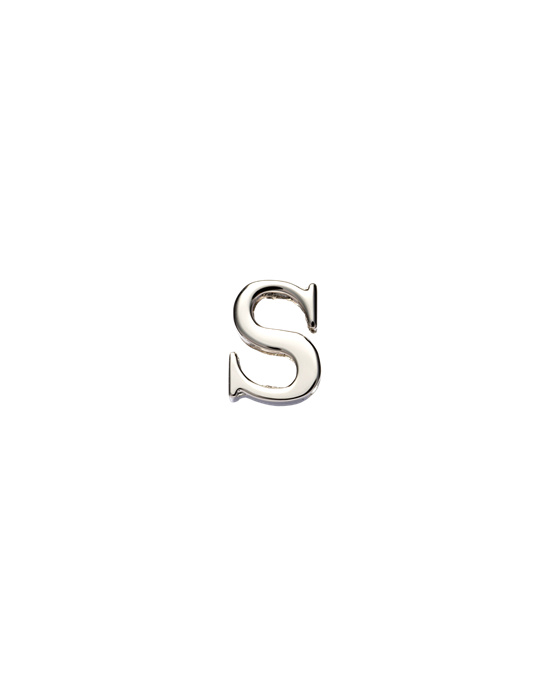 Prada My Character Sliding Metal Letter Polished Steel | RTUZEP291