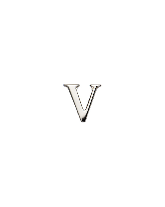 Prada My Character Sliding Metal Letter Polished Steel | TXSAME917