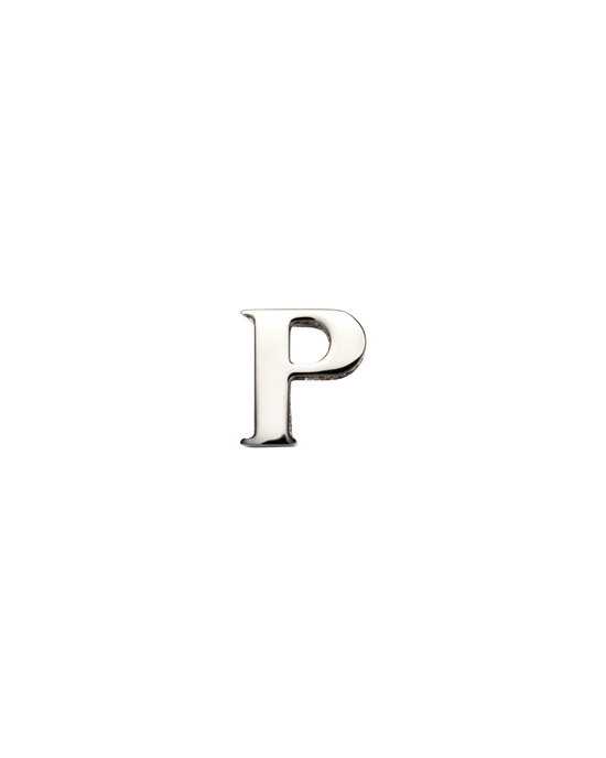 Prada My Character Sliding Metal Letter Polished Steel | VCDLUI248