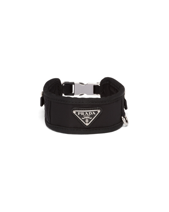 Prada Nylon Pet Collar Fekete | FNDURV012