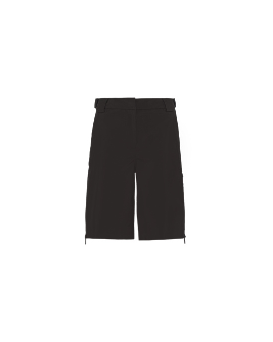 Prada Oversized Technical Fabric Bermudas Fekete | PDJOUS608