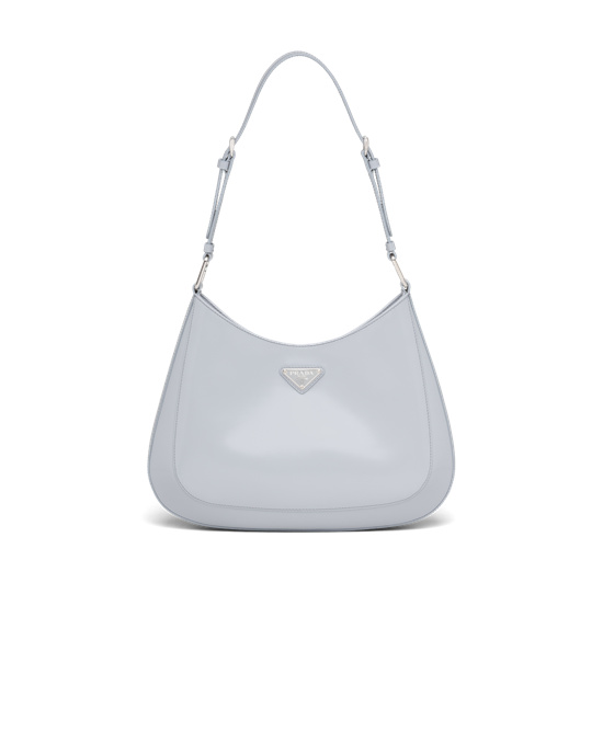 Prada Prada Cleo Brushed Bőr Shoulder Bag Kék | LRPIVF671