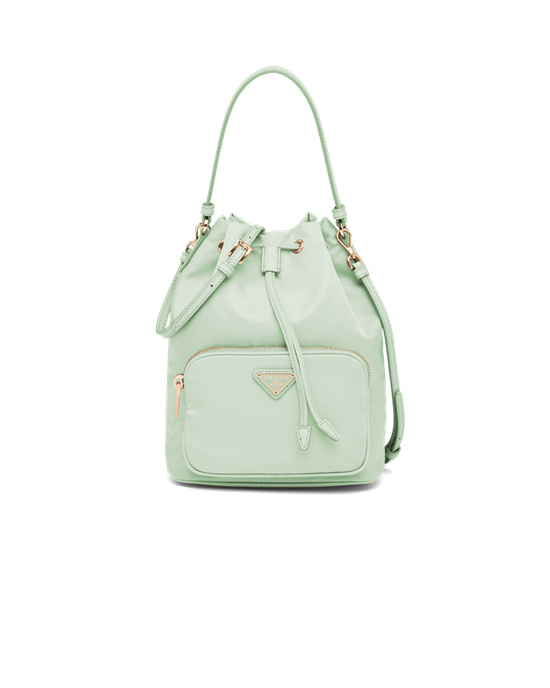 Prada Prada Duet Re-nylon Bucket Shoulder Bag Aqua | UVYLNZ804