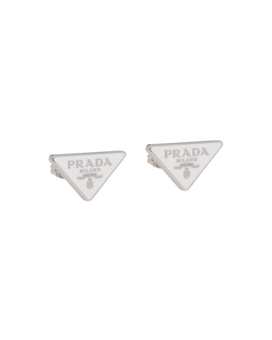 Prada Prada Symbole Earrings Fehér | WNXIDE853