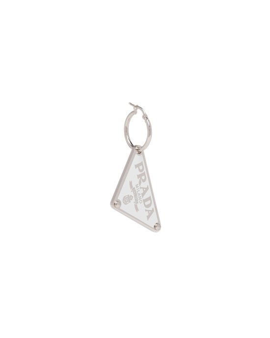 Prada Prada Symbole Pendant Right Earring Fehér | SFXOCM264