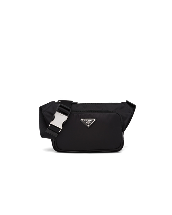 Prada Re-nylon And Saffiano Bőr Shoulder Bag Fekete | AZIFDB569