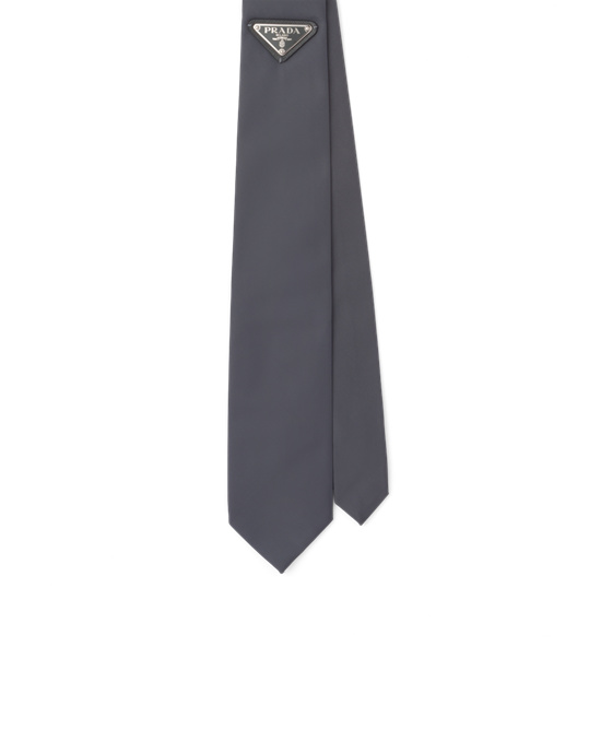 Prada Re-nylon Gabardine Tie Szürke | DBAQEM204