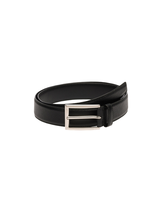 Prada Saffiano Bőr Belt Fekete | DUGJNK076