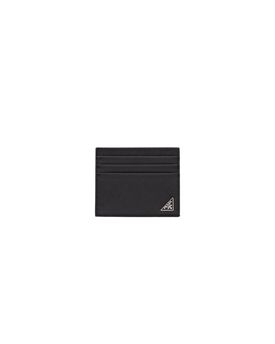 Prada Saffiano Bőr Card Holder Fekete | WGHCZE158