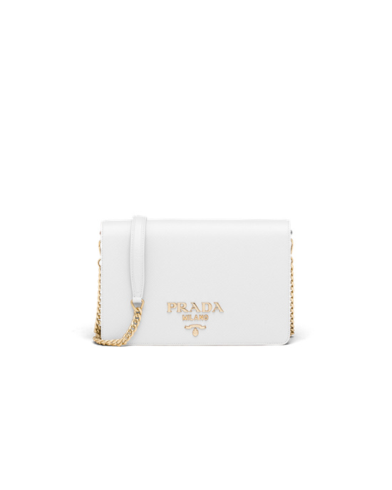 Prada Saffiano Bőr Mini Bag Fehér | RXHUDY289