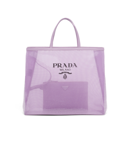 Prada Sequined Mesh Tote Bag Lily | DVBKAQ026