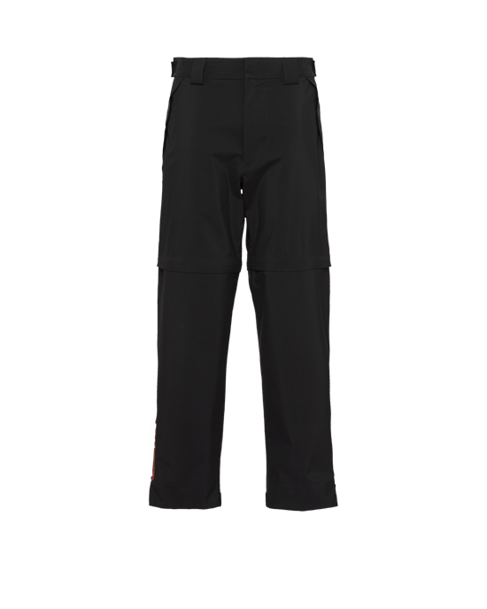 Prada Technical Fabric Széles Cipő-leg Pants Fekete | PFHUSQ831