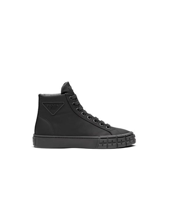 Prada Wheel Re-nylon Gabardine Sneakers Fekete | EWZPBK830