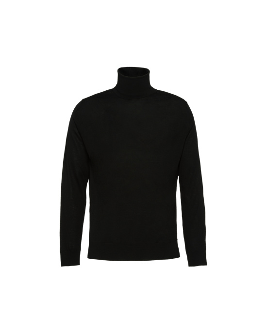 Prada Wool Turtleneck Fekete | JKWMIZ079