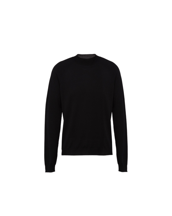 Prada Worsted Wool Turtleneck Pulóver Fekete | TALYWM193